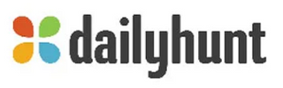 four color logo and dailyhunt written in black