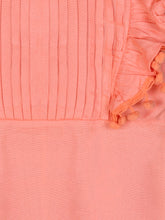 Load image into Gallery viewer, Solid orange dress for girls zoom image
