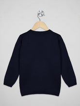 Load image into Gallery viewer, Boys winter woolen full sleeves round neck sweater in mustard
